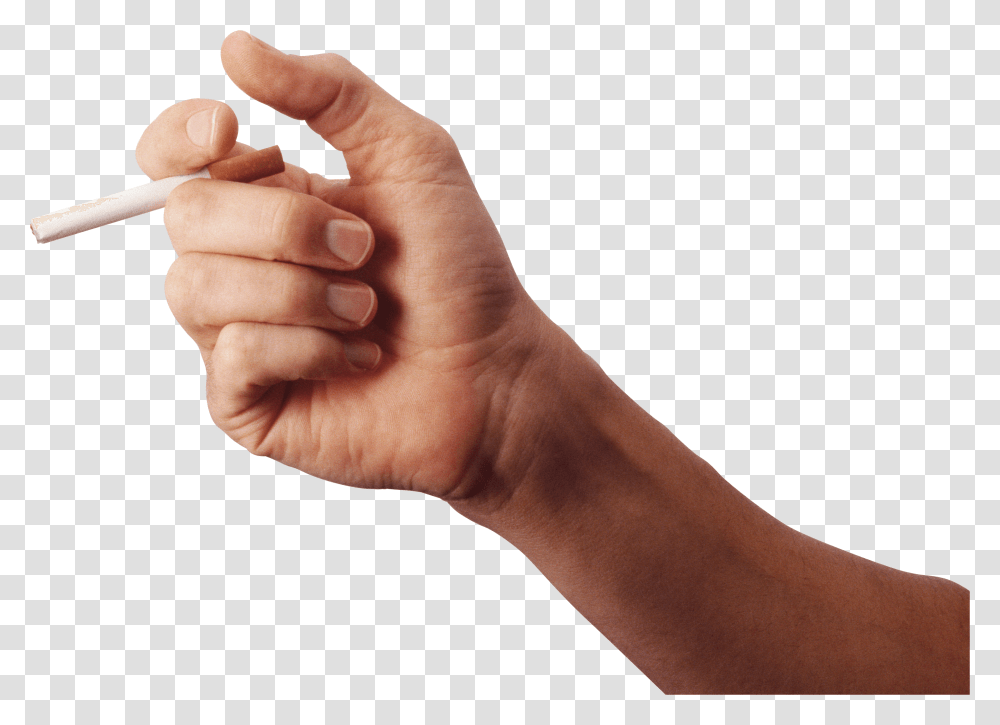 Free Hand With Cigarette, Person, Human, Wrist, Finger Transparent Png
