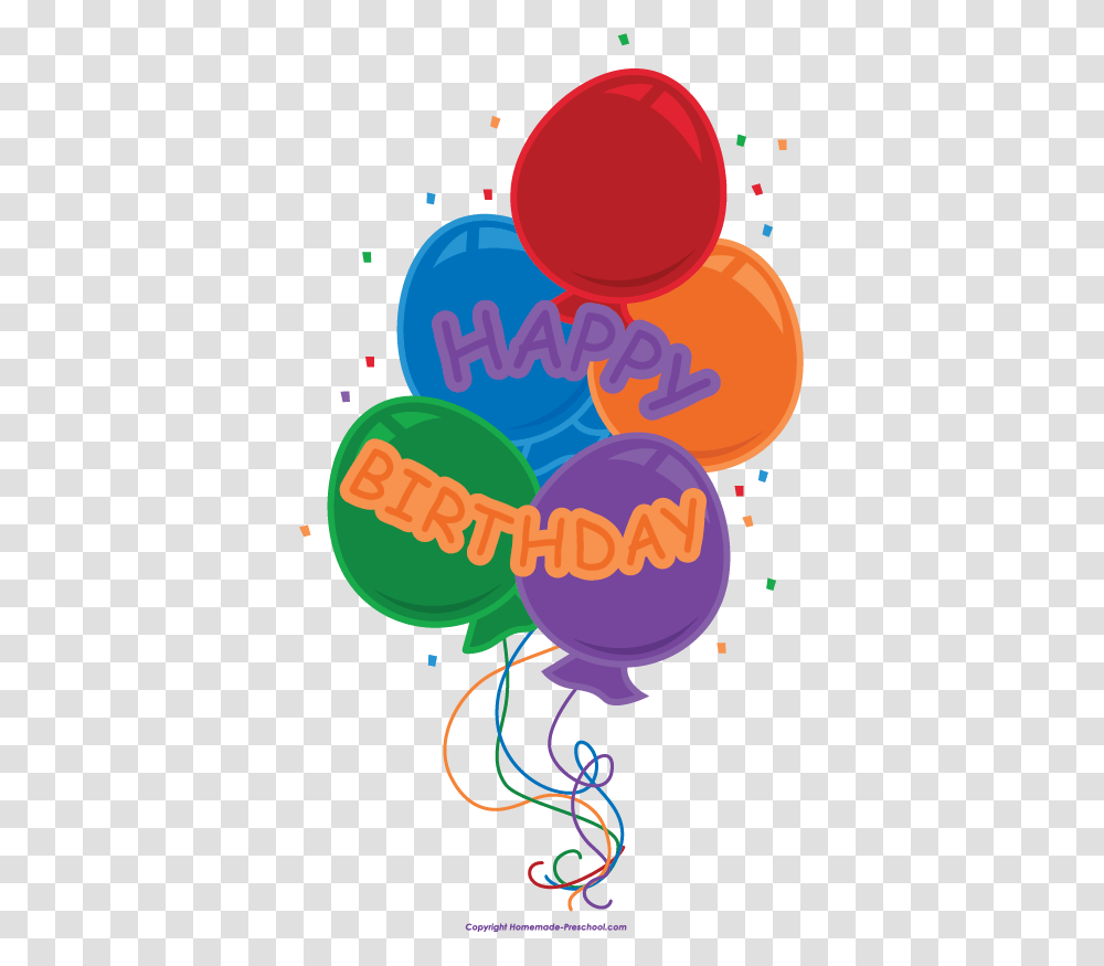 Free Happy Birthday Clipart, Food, Ball, Sweets Transparent Png