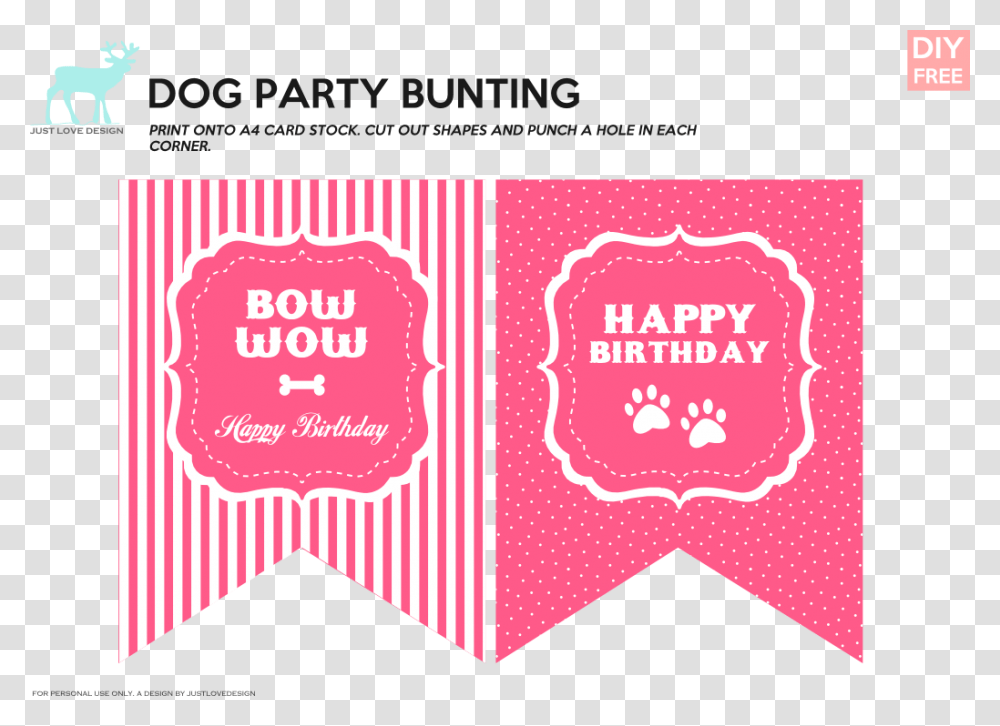 Free Happy Birthday Puppy Banner, Paper, Flyer, Poster Transparent Png
