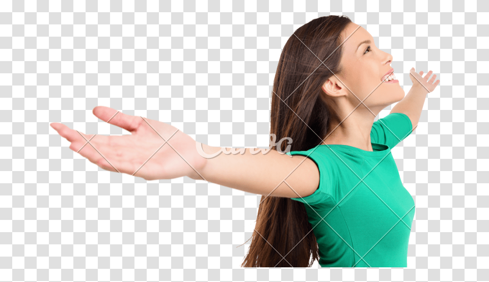 Free Happy Elated Out Up Photos By Free Pictures Of Happy Women, Person, Human, Arm, Face Transparent Png