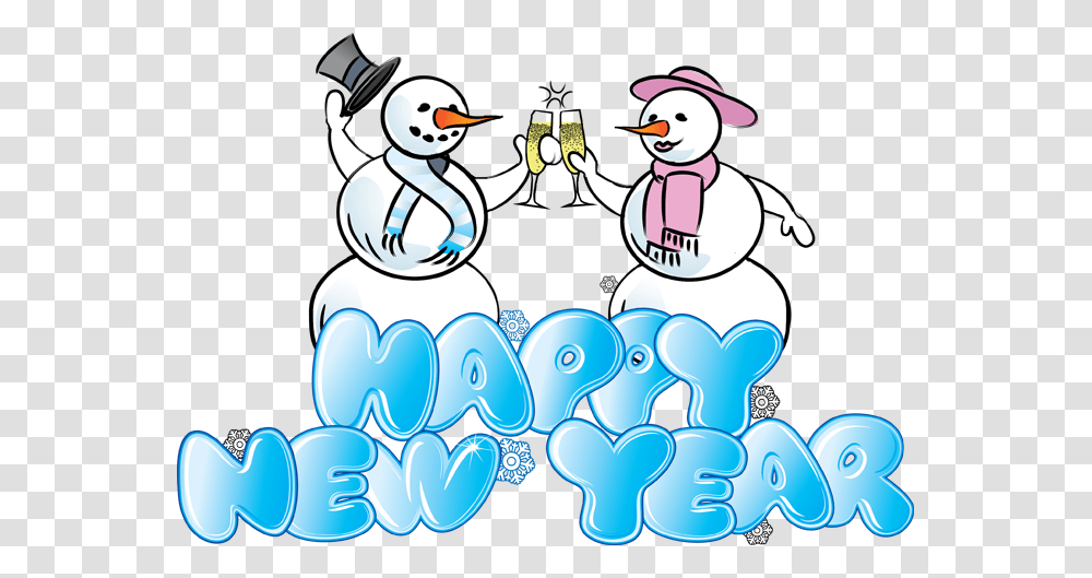 Free Happy New Year Bird Clipart Clip Art Images, Snowman, Outdoors, Nature Transparent Png