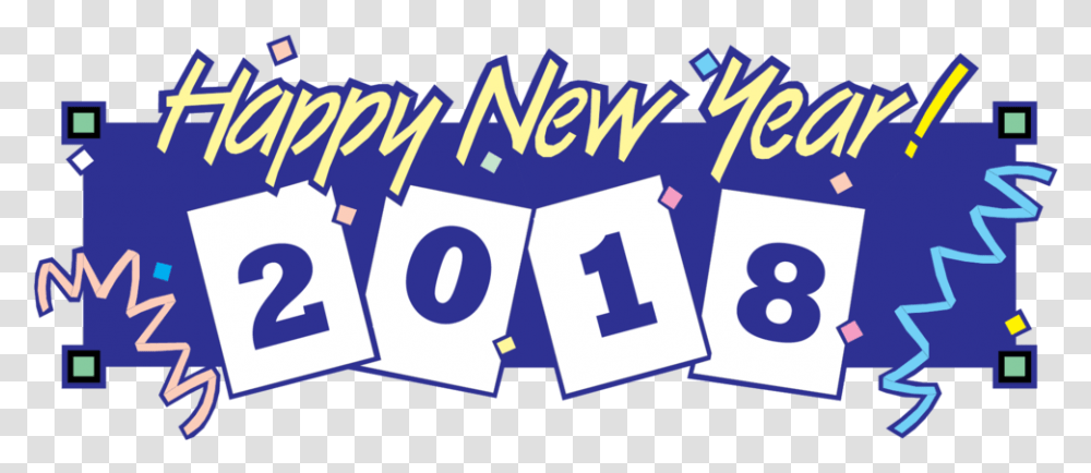 Free Happy New Year Clip Art 2018 New Year Logo 2018 New Year 2018 Banner, Number, Symbol Transparent Png