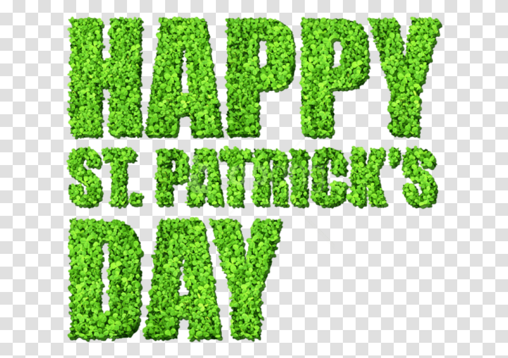 Free Happy St Patricks Day With Clovers Images St Patrick Day, Vegetation, Plant, Green, Bush Transparent Png
