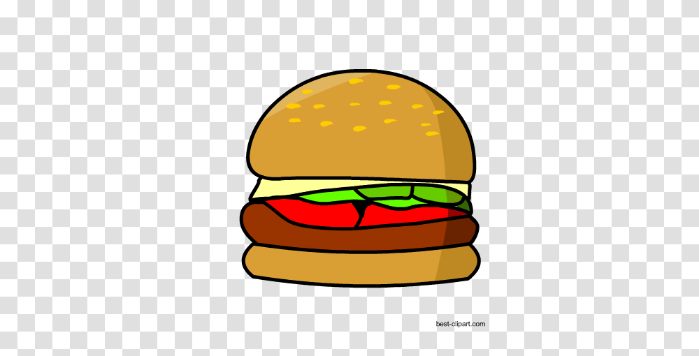 Free Healthy And Junk Food Clip Art, Burger, Hardhat, Helmet Transparent Png