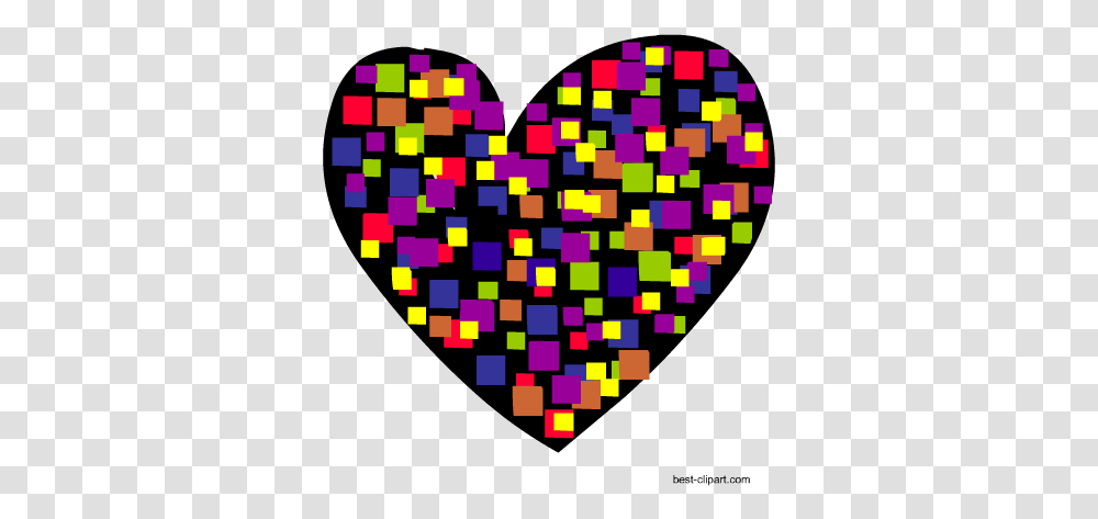 Free Heart Clip Art Images And Graphics Heart, Rug, Pattern, Purple, Collage Transparent Png