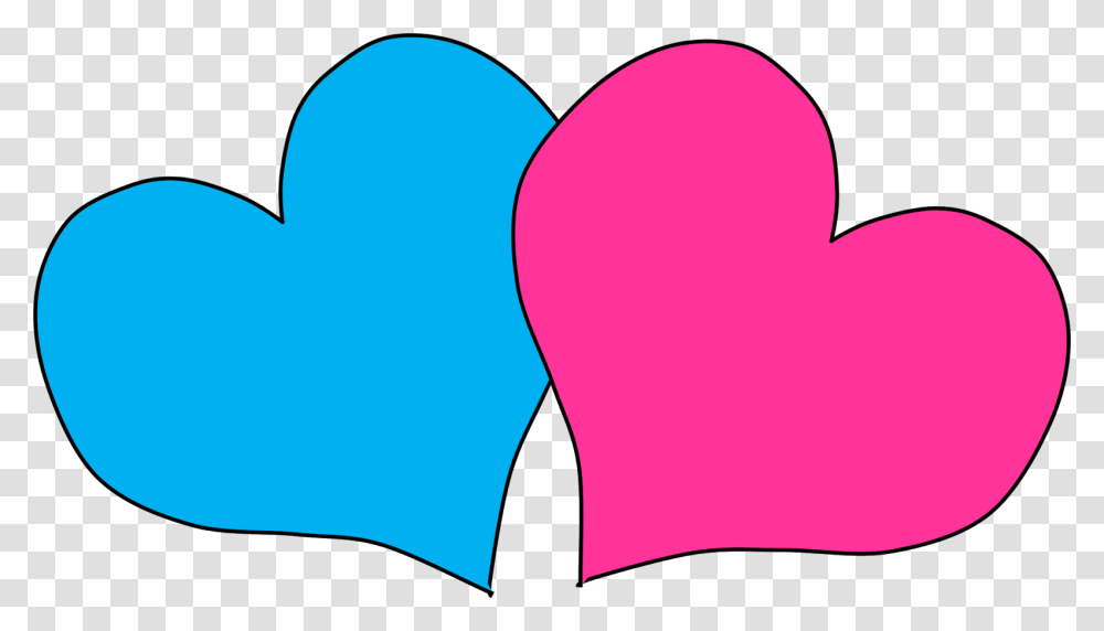 Free Heart Cliparts Pink And Blue Heart Clipart, Apparel, Footwear, Cushion Transparent Png