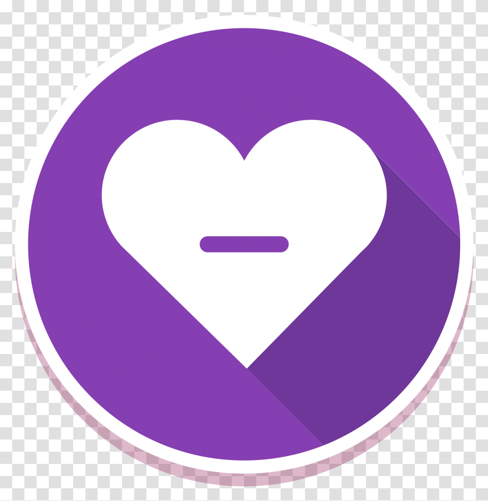 Free Heart Icon Minus 1187421 With Girly, Symbol, Security, Purple, Text Transparent Png