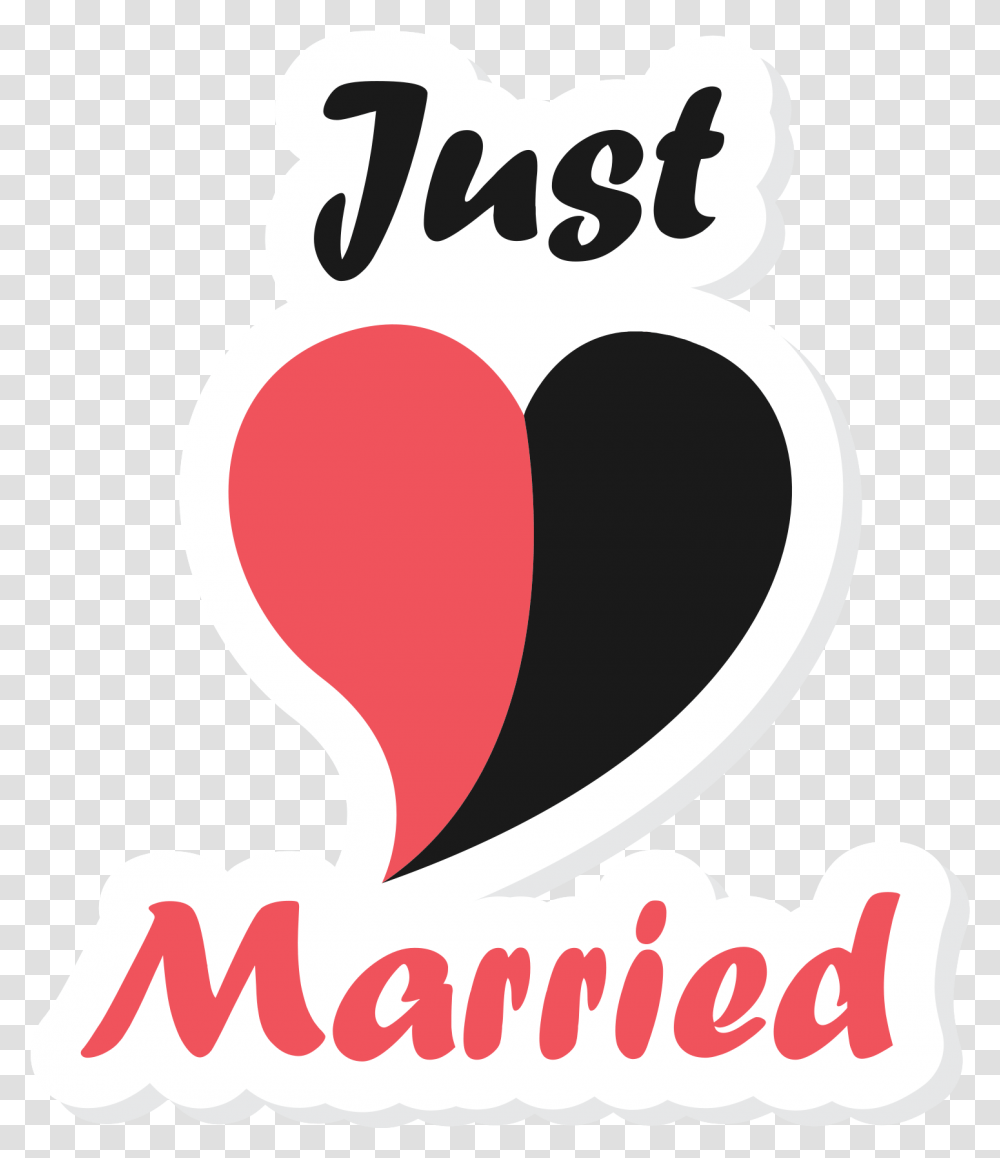 Free Heart Just Married 1187851 Language, Text, Graphics, Label Transparent Png
