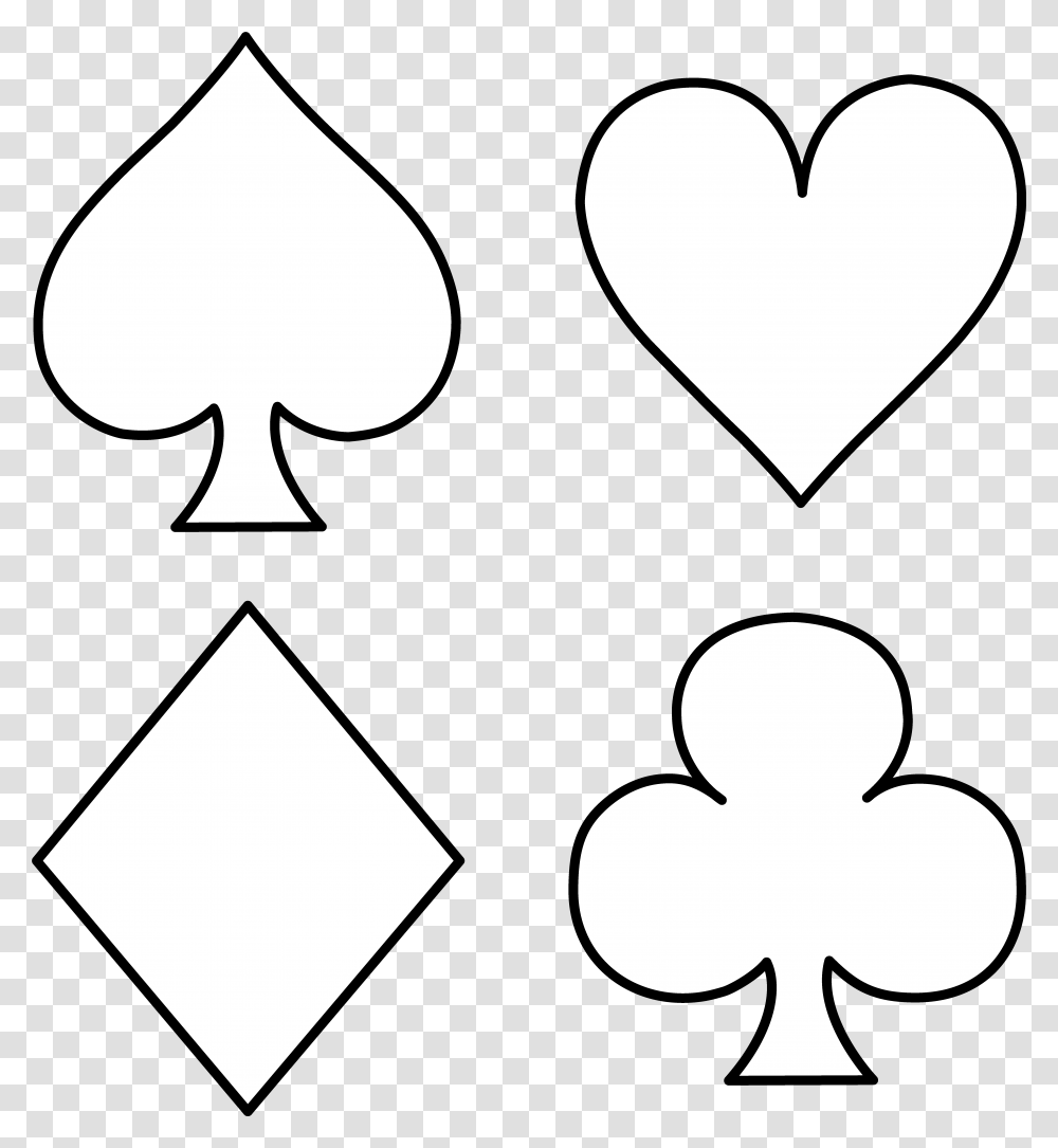 Free Heart Playing Cards Download Clip Art Deck Of, Symbol, Stencil, Text, Silhouette Transparent Png