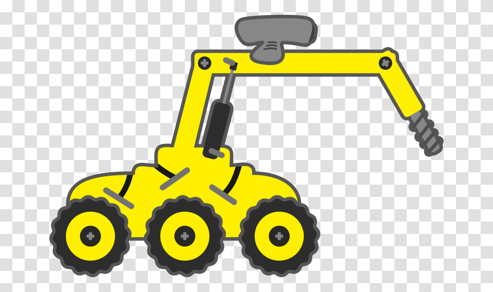Free Heavy Equipment Clipart, Tractor, Vehicle, Transportation, Bulldozer Transparent Png