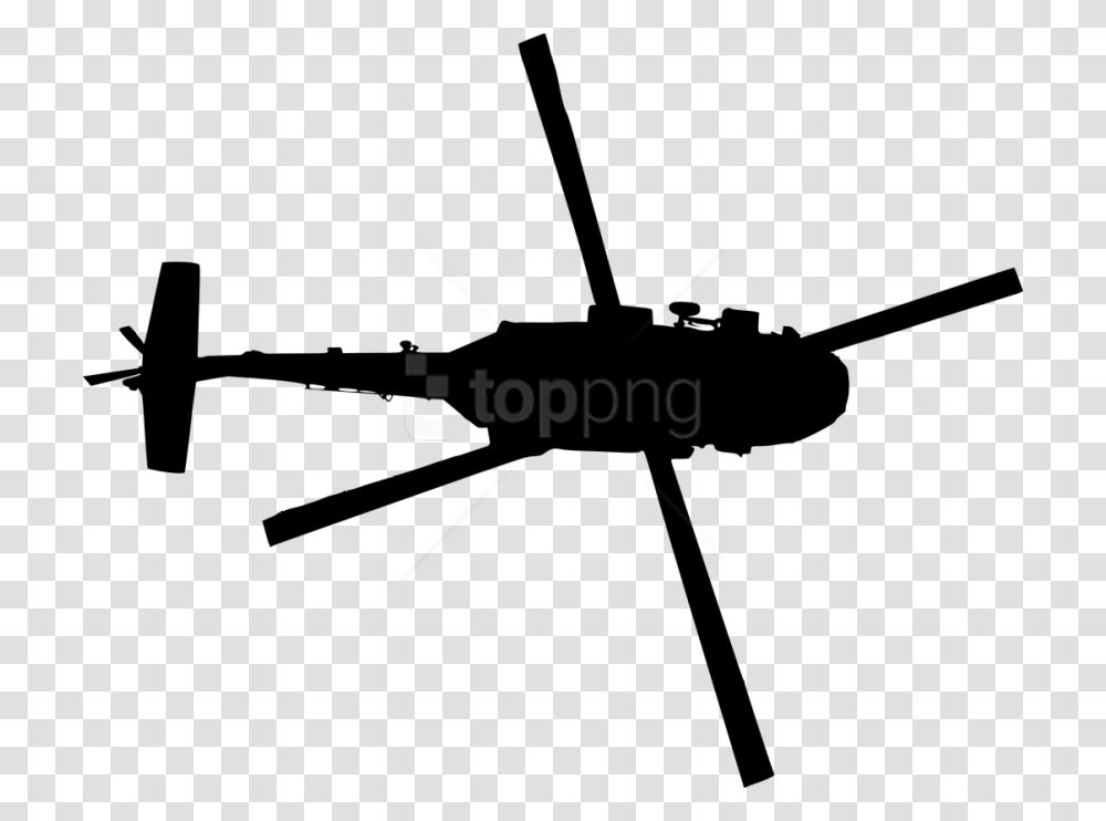 Free Helicopter Top View Silhouette Helicopter Top Down View, Insect, Invertebrate, Animal, Mosquito Transparent Png