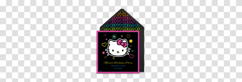 Free Hello Kitty Online Invitations Punchbowl, Greeting Card, Mail, Envelope Transparent Png