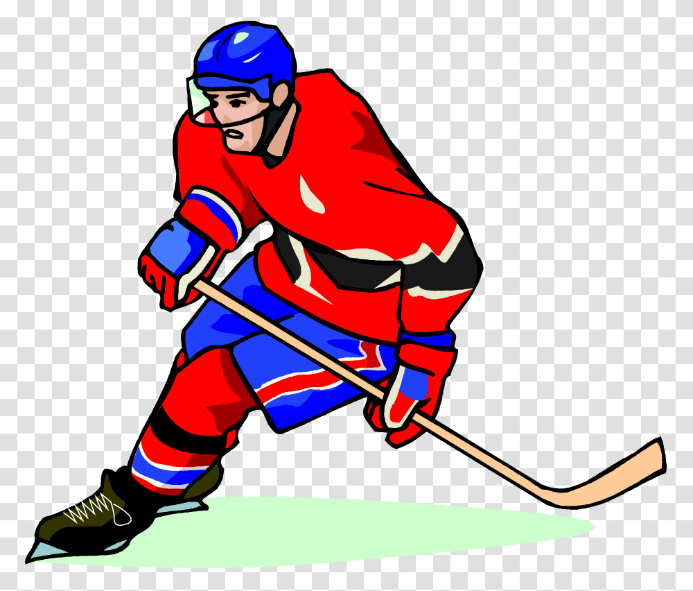 Free Hockey Player Vector Art Clip Art Image From Free, Person, Human, Ice Hockey, Team Sport Transparent Png