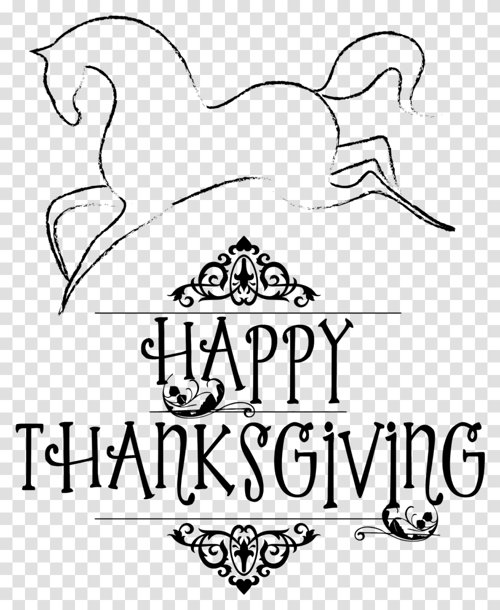 Free Horse Personal And Commercial Use Thanksgiving Black And White, Gray, World Of Warcraft Transparent Png