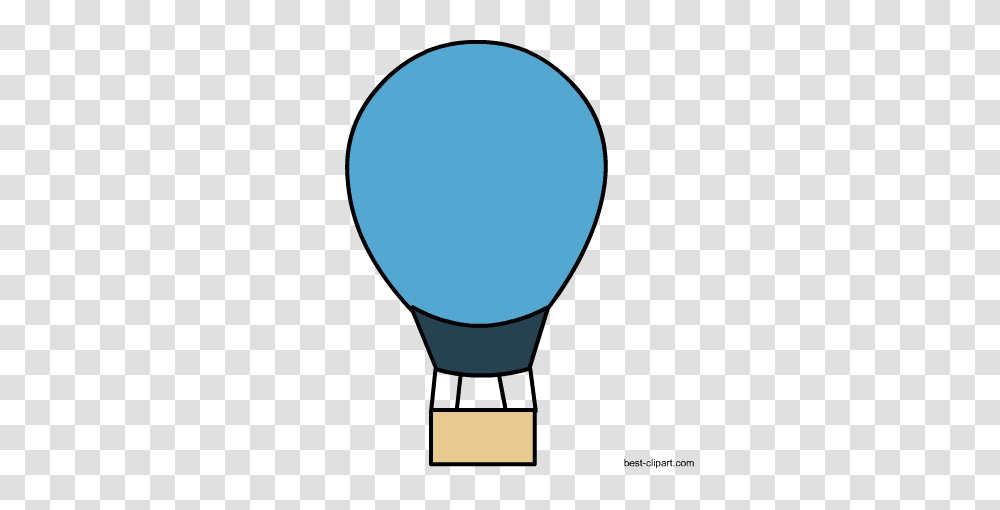 Free Hot Air Balloon Clip Art, Light, Moon, Outer Space, Night Transparent Png