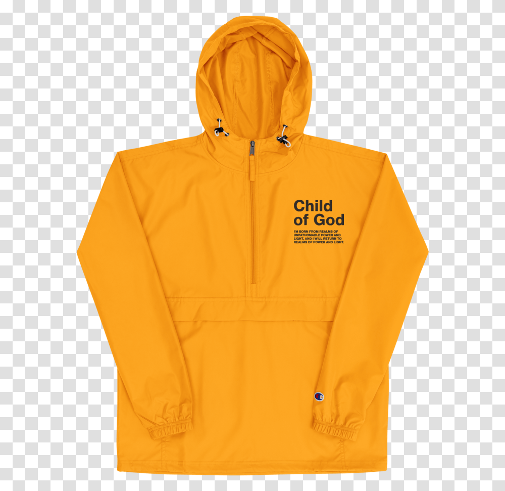 Free Huey Embroidered Champion Pullover Jacket Windbreaker, Apparel, Coat, Raincoat Transparent Png
