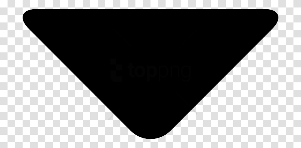 Free Ic Arrow Drop Down Image With Solid White Triangle, Armor, Shield Transparent Png