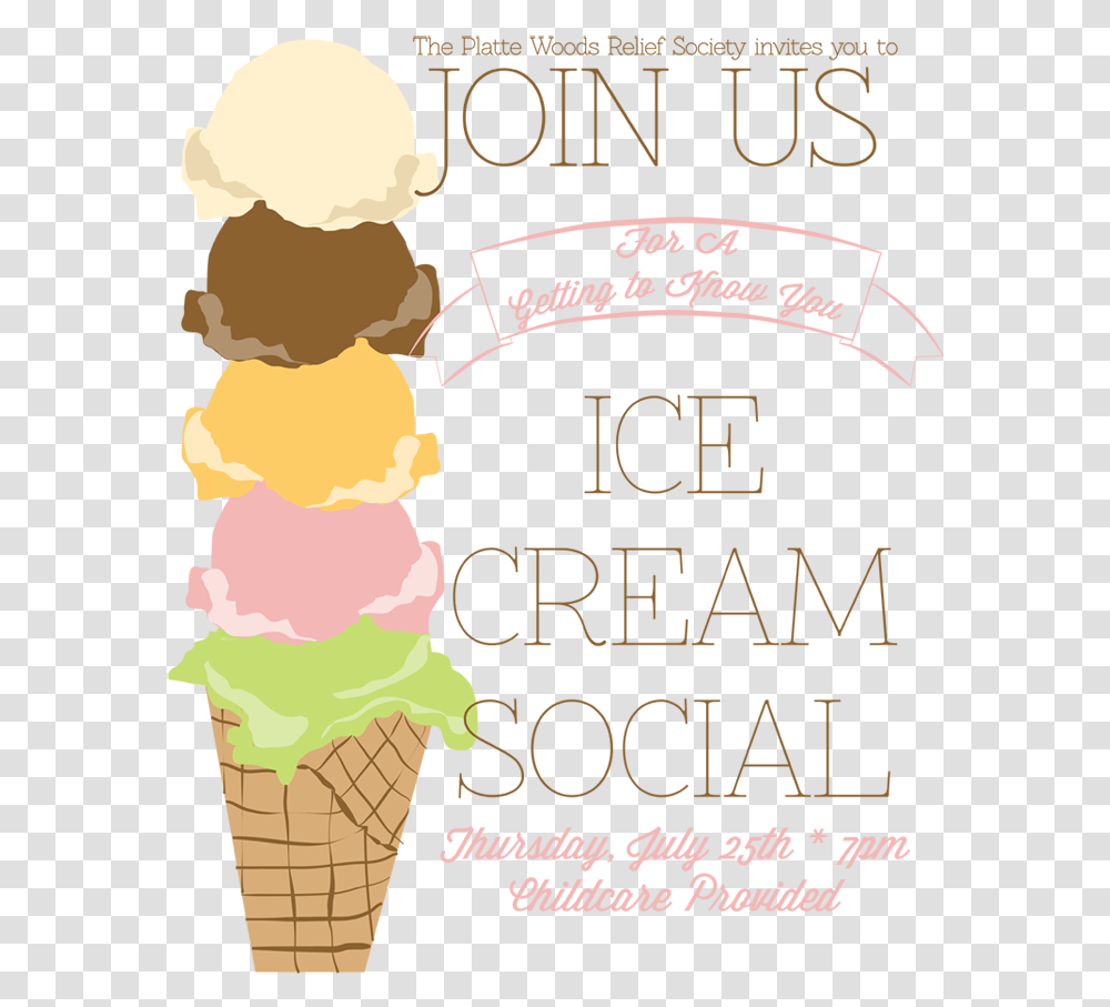 Free Ice Cream Social Printable Ice Cream Social Flyer, Dessert, Food, Creme, Advertisement Transparent Png