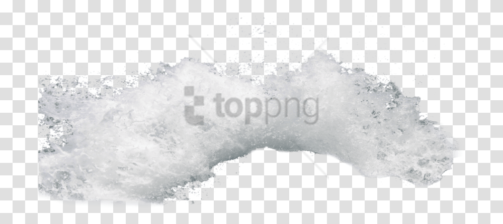 Free Iceberg Image With Background Wave Of Water White, Foam, Sugar, Food Transparent Png