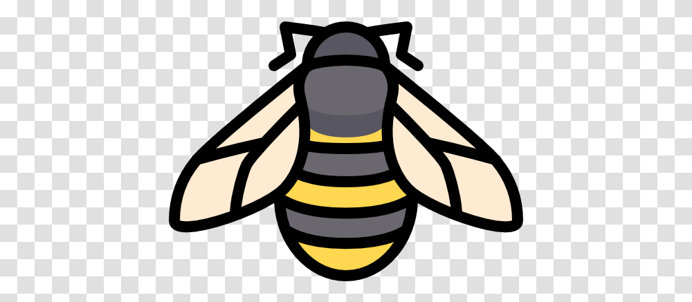 Free Icon Bee Vector File, Honey Bee, Insect, Invertebrate, Animal Transparent Png