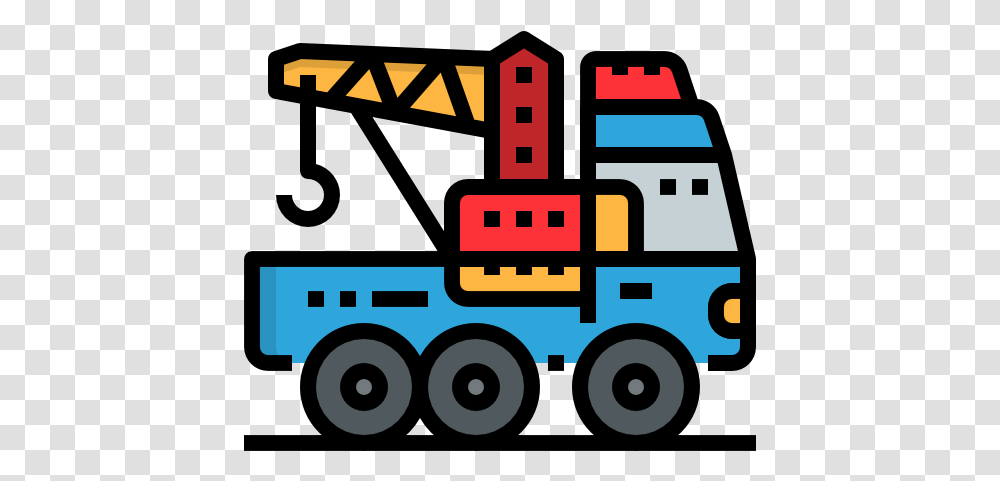 Free Icon Crane Mobile Car Service Icon, Truck, Vehicle, Transportation, Fire Truck Transparent Png