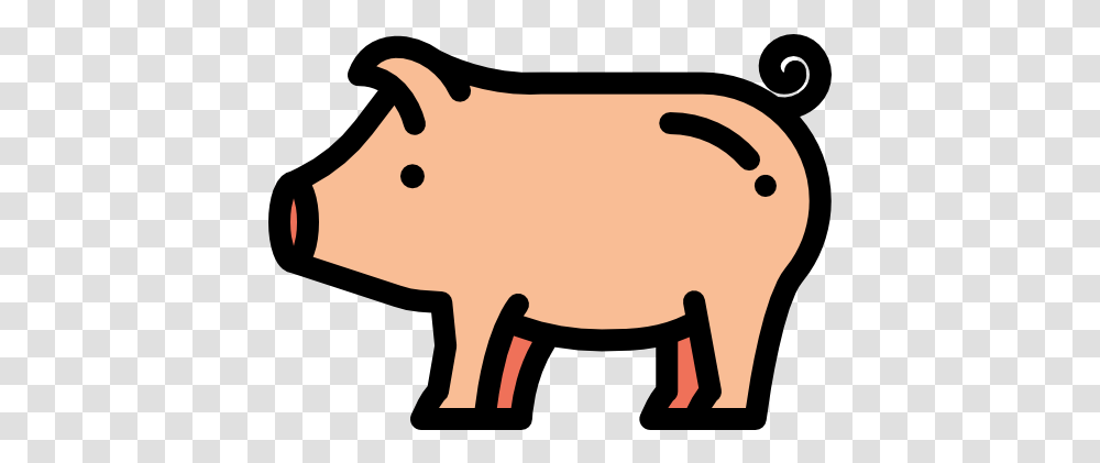 Free Icon Pig Animal Figure, Mammal, Piggy Bank, Hog Transparent Png