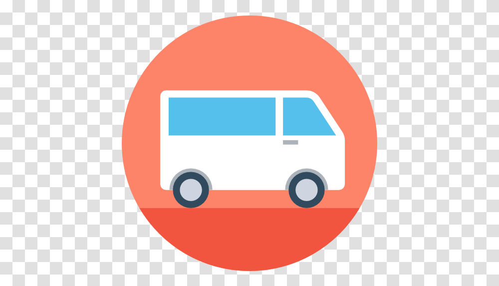 Free Icon Van Circle Icon, Transportation, Vehicle, Train, Caravan Transparent Png