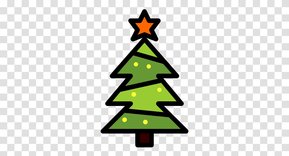 Free Icons Contorno Arbol De Navidad, Tree, Plant, Star Symbol, Lighting Transparent Png
