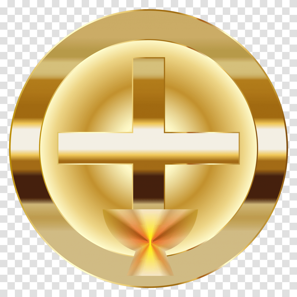 Free Icons Design Of Gold Cross Gold Circle With Cross, Lamp, Symbol, Text, Logo Transparent Png