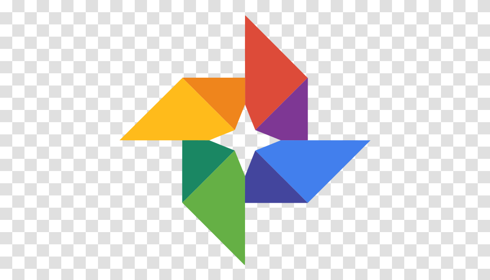 Free Icons Google Photos Logo, Symbol, Star Symbol, Triangle, Pattern Transparent Png