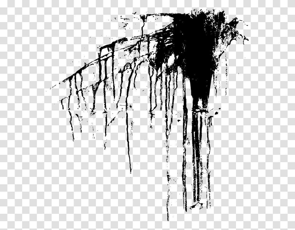 Free Illustrations Vector Paintbrush Free Images Splatter Paint Dripping Black, Lighting, Outdoors, Nature, Silhouette Transparent Png