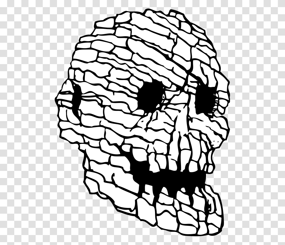 Free Image Of A Skull, Painting, Stencil, Maze Transparent Png
