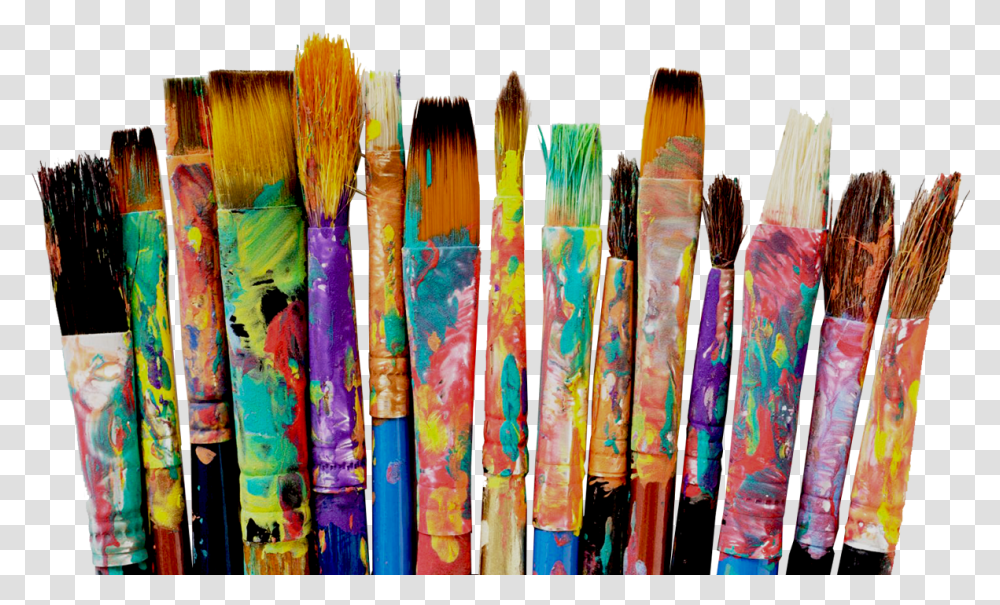 Free Image Of Paint Brushes, Collage, Poster, Advertisement Transparent Png
