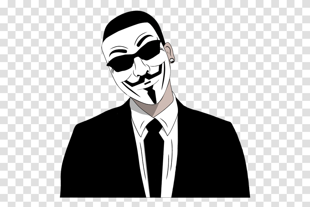 Free Image On Pixabay Anonymous, Person, Tie, Accessories, Sunglasses Transparent Png