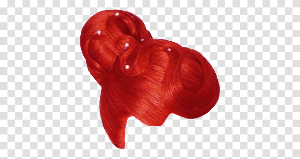 Free Image Red Hair Wig Background, Fungus, Heart, Petal, Flower Transparent Png