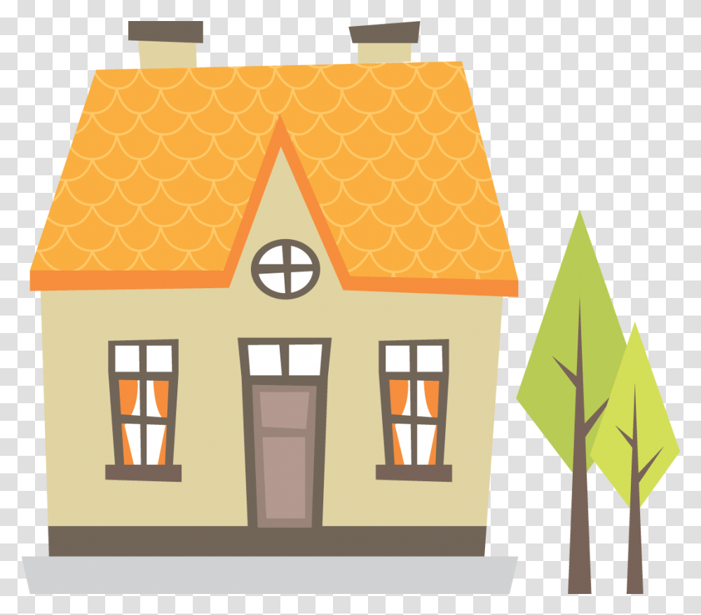 Free Images Orange House Clipart, Cookie, Food, Biscuit, Roof Transparent Png