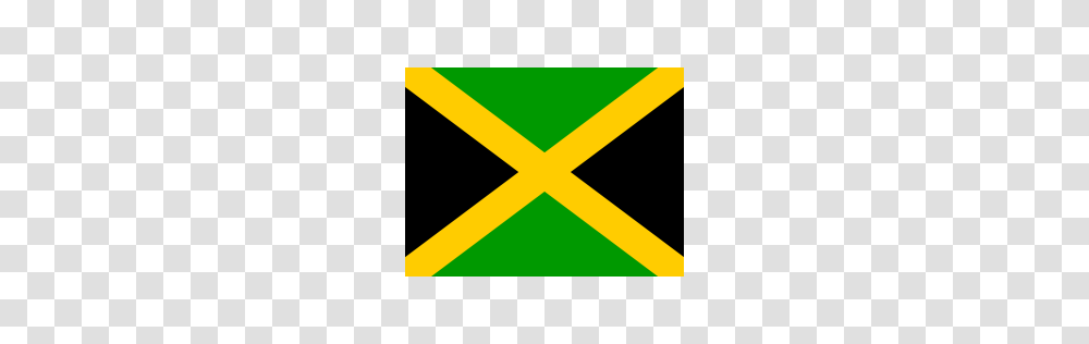 Free Jamaica Flag Country Nation Union Empire Icon Download, Sign, Triangle, Lighting Transparent Png