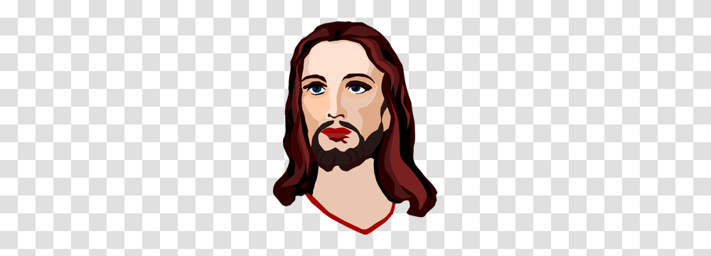 Free Jesus Christ Vector, Face, Person, Head, Maroon Transparent Png