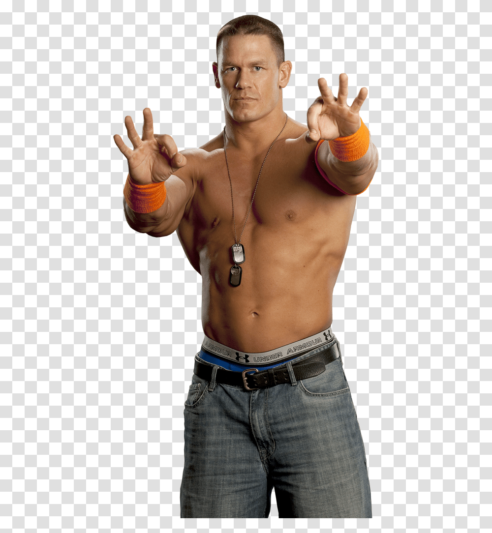 Free John Cena Image John Cena, Person, Human, Finger, Back Transparent Png
