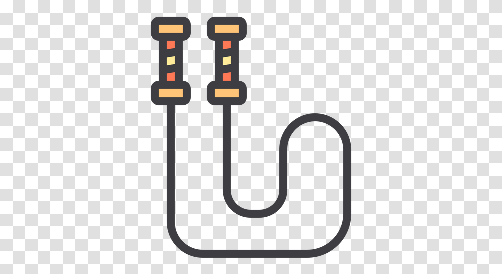 Free Jumping Rope Icon Of Colored Outline Style Available In Dot, Hook Transparent Png