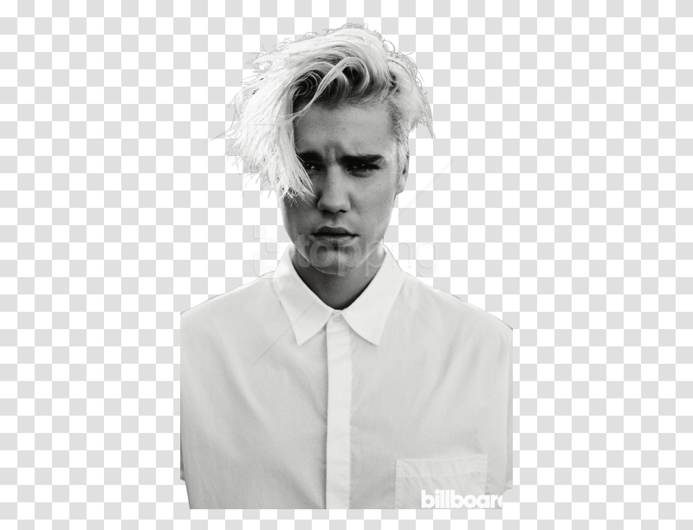 Free Justin Bieber Black And White Images Justin Bieber, Person, Face, Portrait, Photography Transparent Png