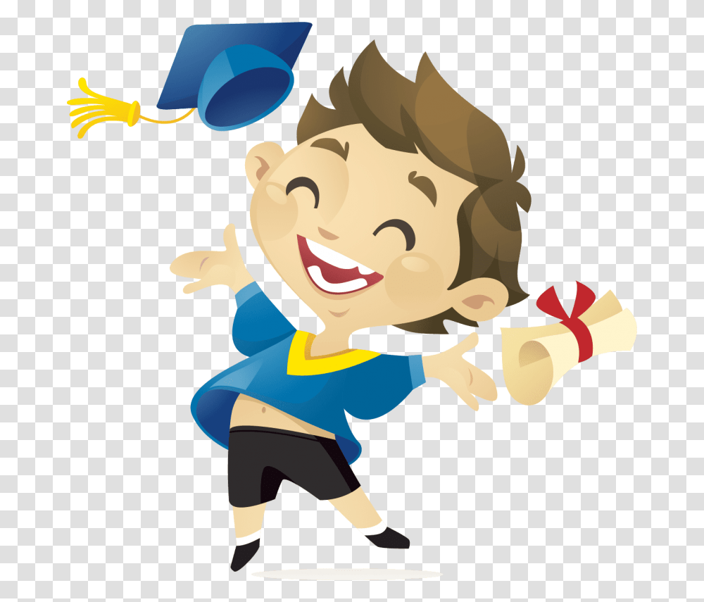 Free Kids Graduation Images Background Animation Graduate Animated Gif, Apparel Transparent Png