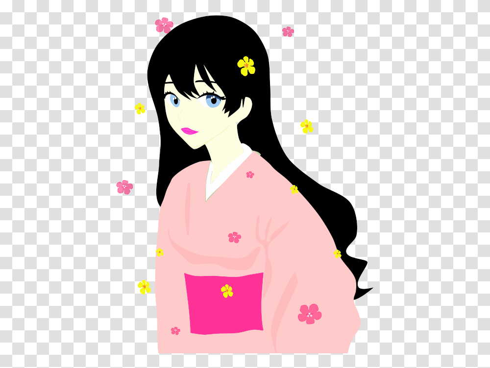 Free Kimono Dress Japan Girl Stock Images To Use Illustration, Clothing, Apparel, Robe, Fashion Transparent Png