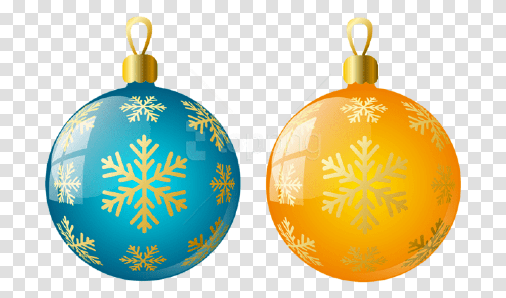Free Large Size Yellow And Blue Christmas Christmas Ornaments Clipart, Lighting, Pattern Transparent Png