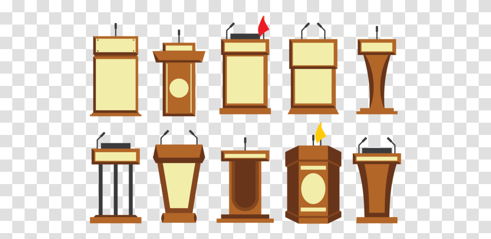 Free Lectern Vector Atril Vector, Speech, Audience, Crowd, Cross Transparent Png