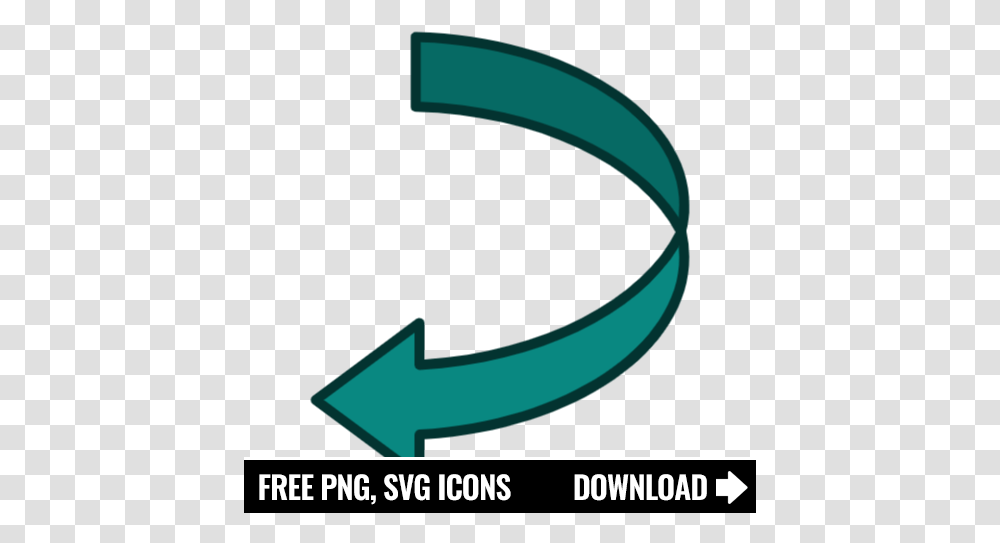 Free Left Curved Arrow Icon Symbol Download In Svg Youtube Icon Aesthetic, Text, Alphabet, Recycling Symbol Transparent Png
