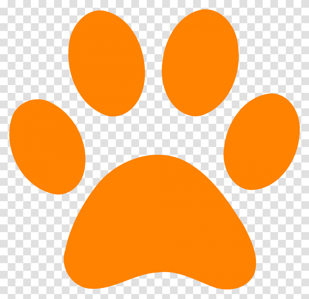 Free Leopard Print Clipart Download Clip Art Orange Paw Print, Footprint Transparent Png