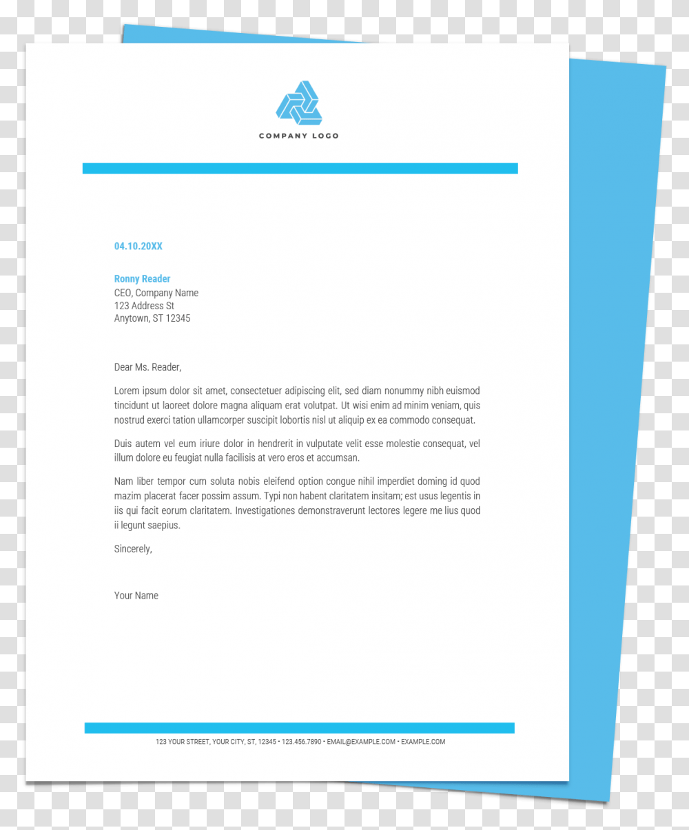 Free Letterhead Templates For Google Docs And Word Google Docs Letterhead Template, Text, Document, Page Transparent Png