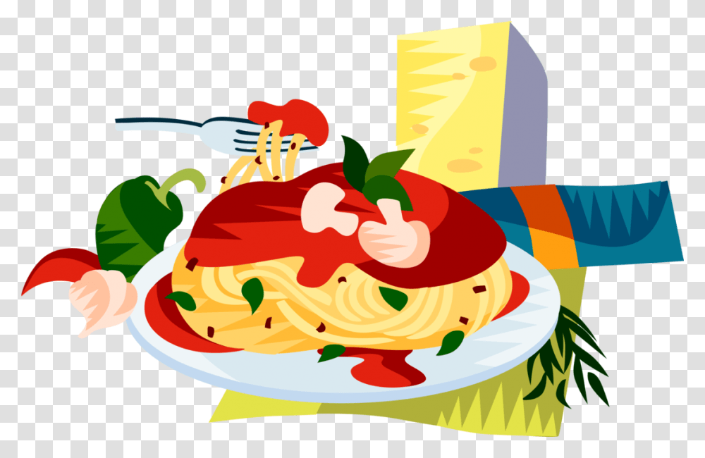 Free Library Italian Cuisine Spaghetti Image Illustration Dibujo De La Piramide Nutricional, Food, Advertisement, Pasta, Poster Transparent Png