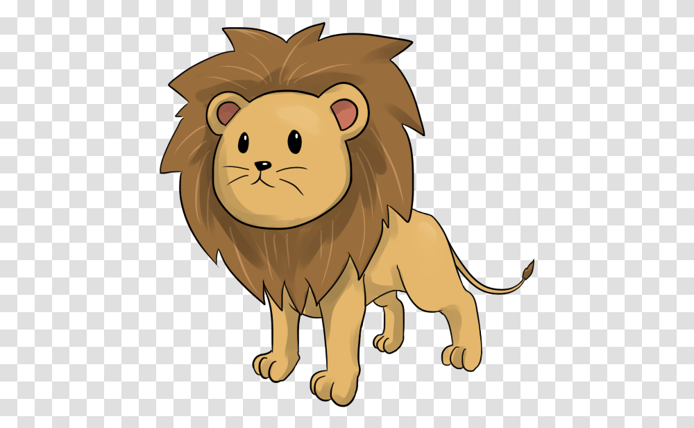 Free Lion Download Cartoon Lion Background, Animal, Mammal, Wildlife, Rodent Transparent Png